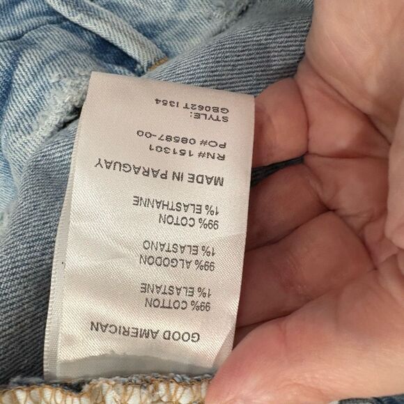 Good American Good Legs Always Fits Straight Leg Jeans 18 - Picture 4 of 8